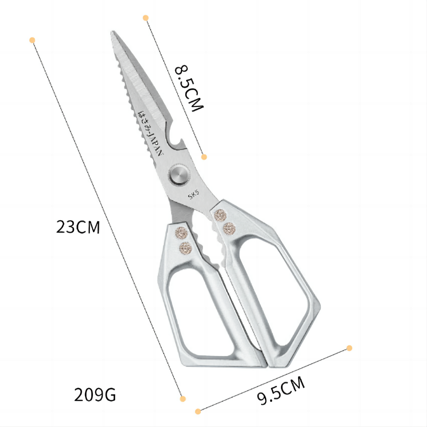 Japanese Steel Kitchen Shears