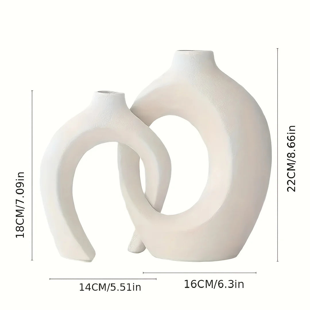 Lovers' Lane Ceramic Vase (Set Of 2)