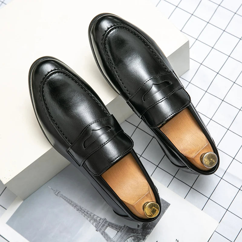 Simion Genuine Leather Loafers