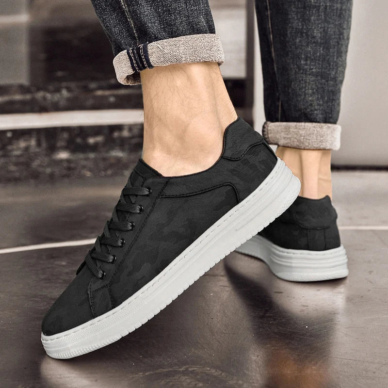 Breathable Handmade Genuine Leather Sneakers