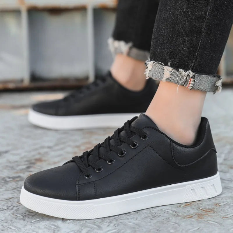 Classic Style Leather Sneakers