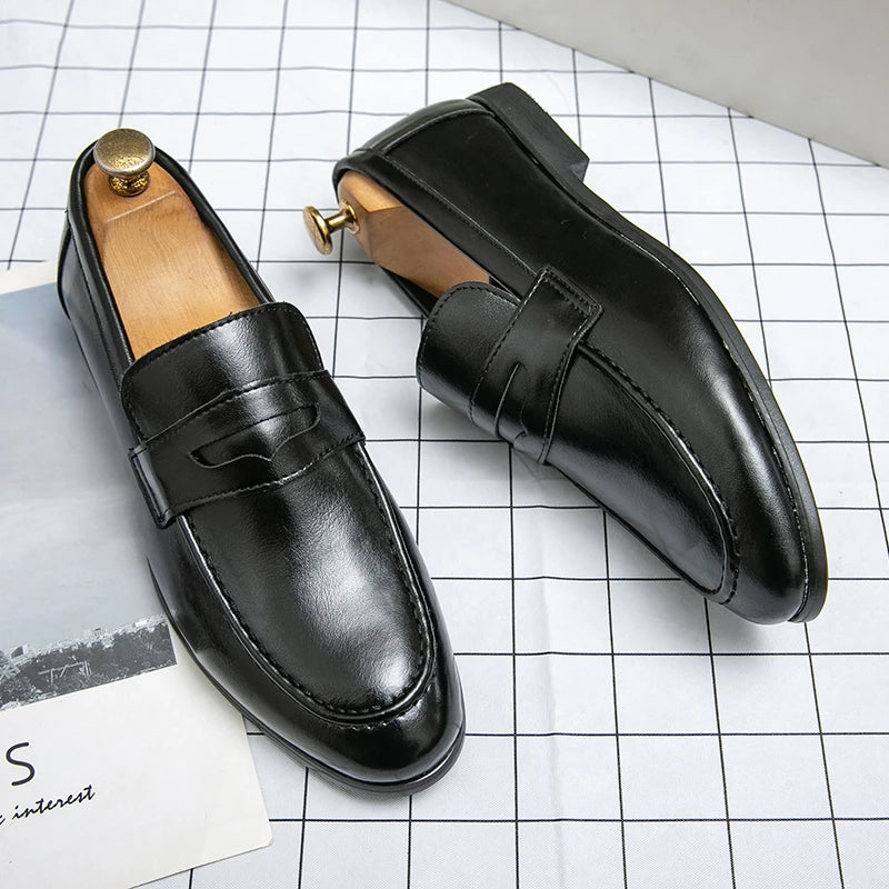 Simion Genuine Leather Loafers