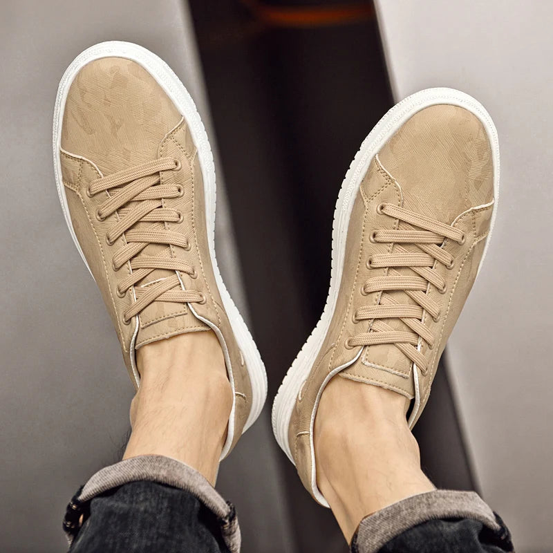 Breathable Handmade Genuine Leather Sneakers