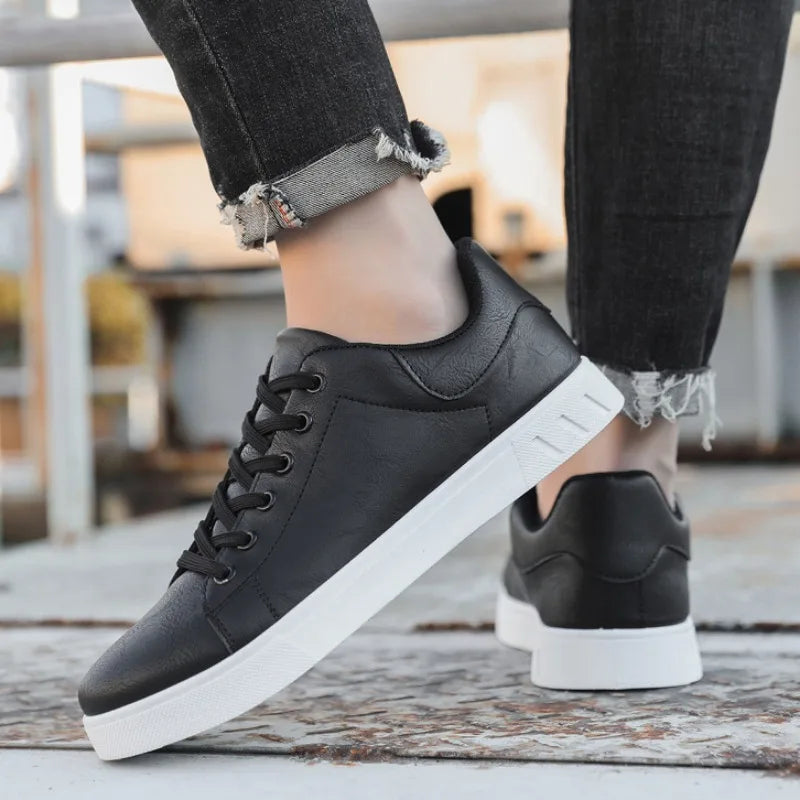 Classic Style Leather Sneakers