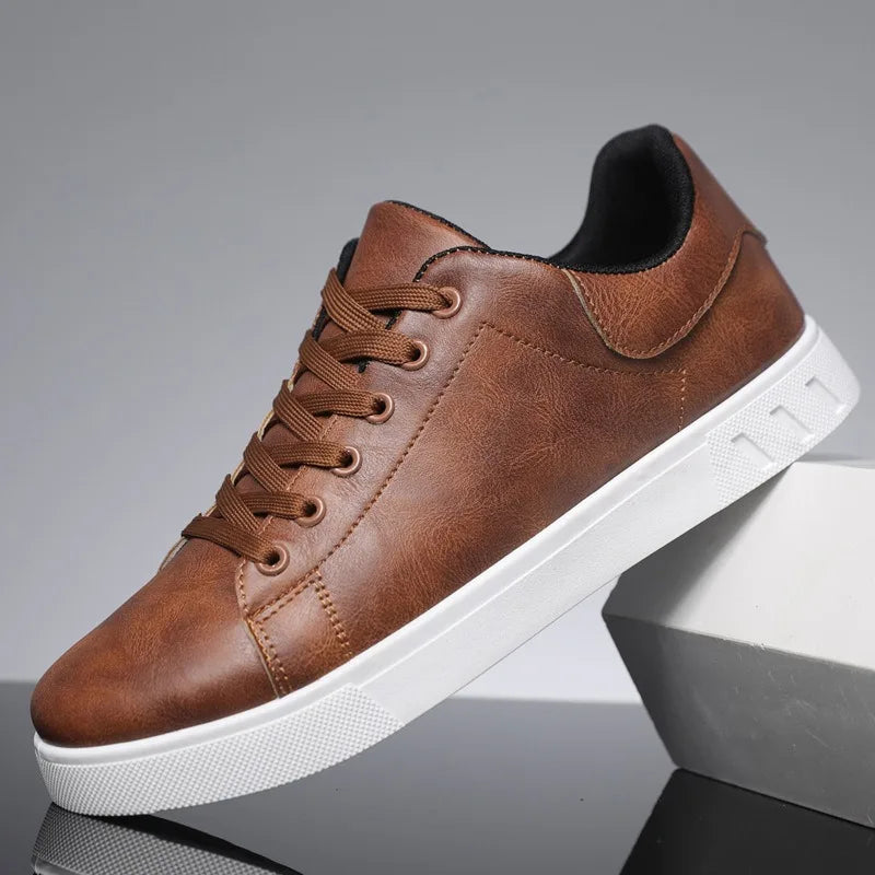 Classic Style Leather Sneakers